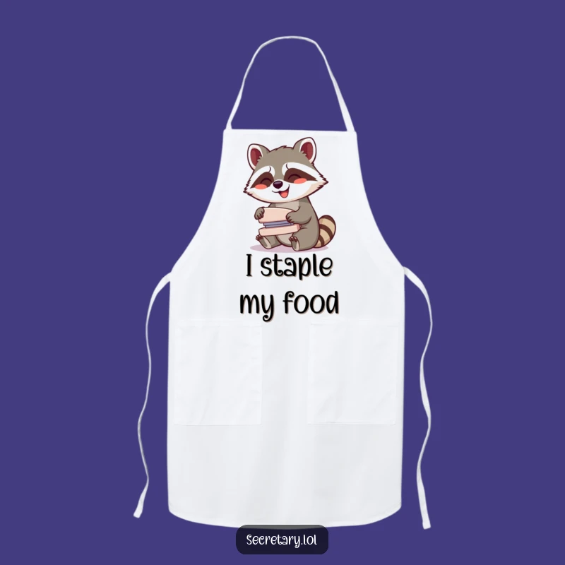 Funny Raccoon Chef Apron: Giggling Organizer - Hilarious Kitchen Gift