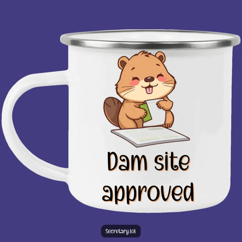 Funny Beaver Camping Mug: Diligent Stamper - Hilarious Outdoor Gift