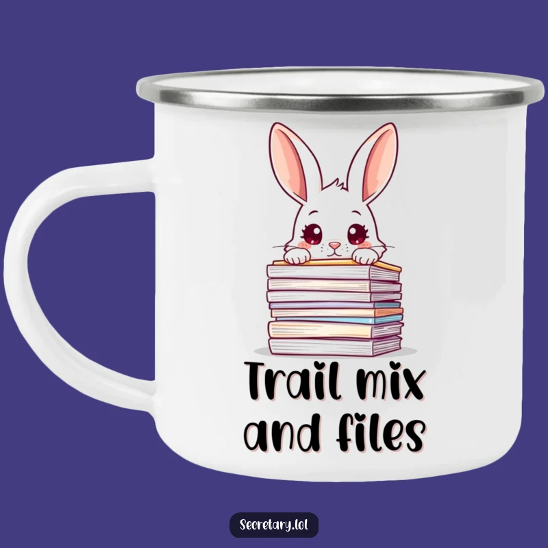 Funny Rabbit Camping Mug: Overwhelmed Explorer - Hilarious Outdoor Gift