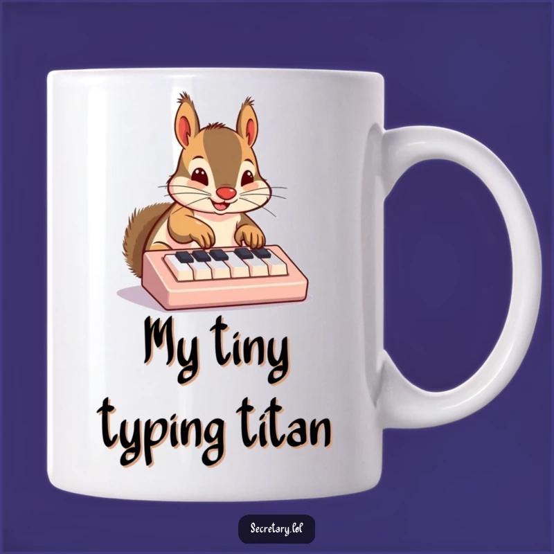 Funny Squirrel Keyboard Nose Mug: Perfect Tech Humor Gift for Gamers and Coders