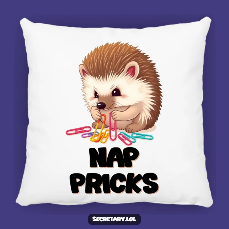 Funny Hedgehog Paper Clip Pillow: Cozy Determination for Comfy Organizer Gifts