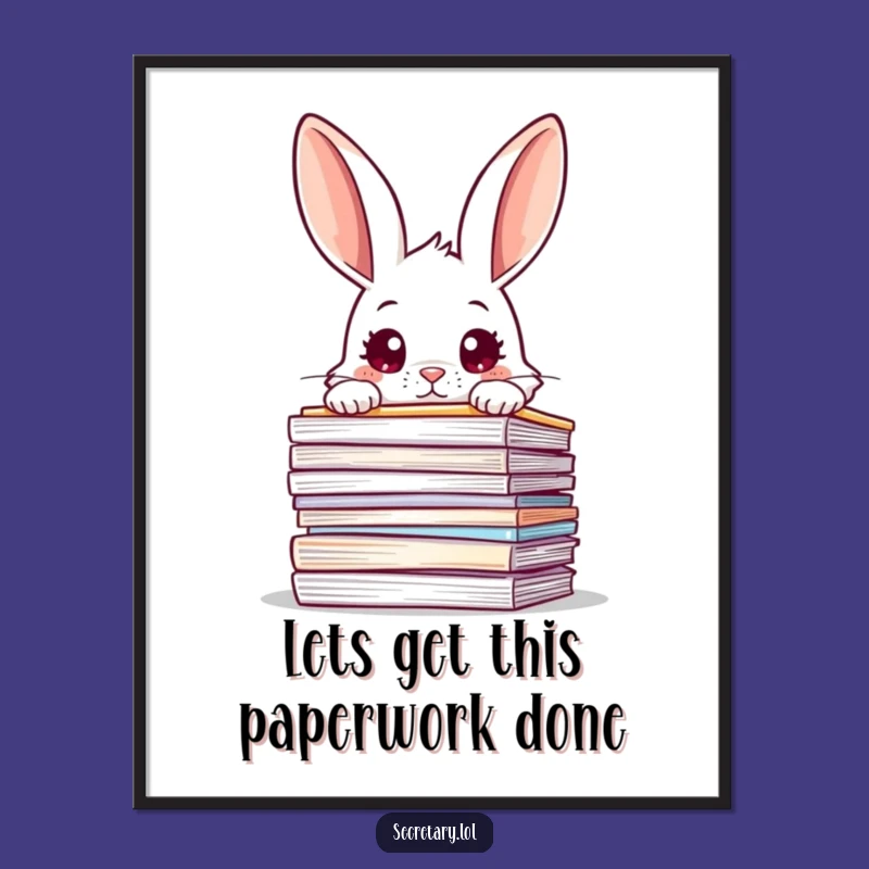 Free Printable Wall Art: Curious Rabbit Overwhelmed, Whimsical Decor