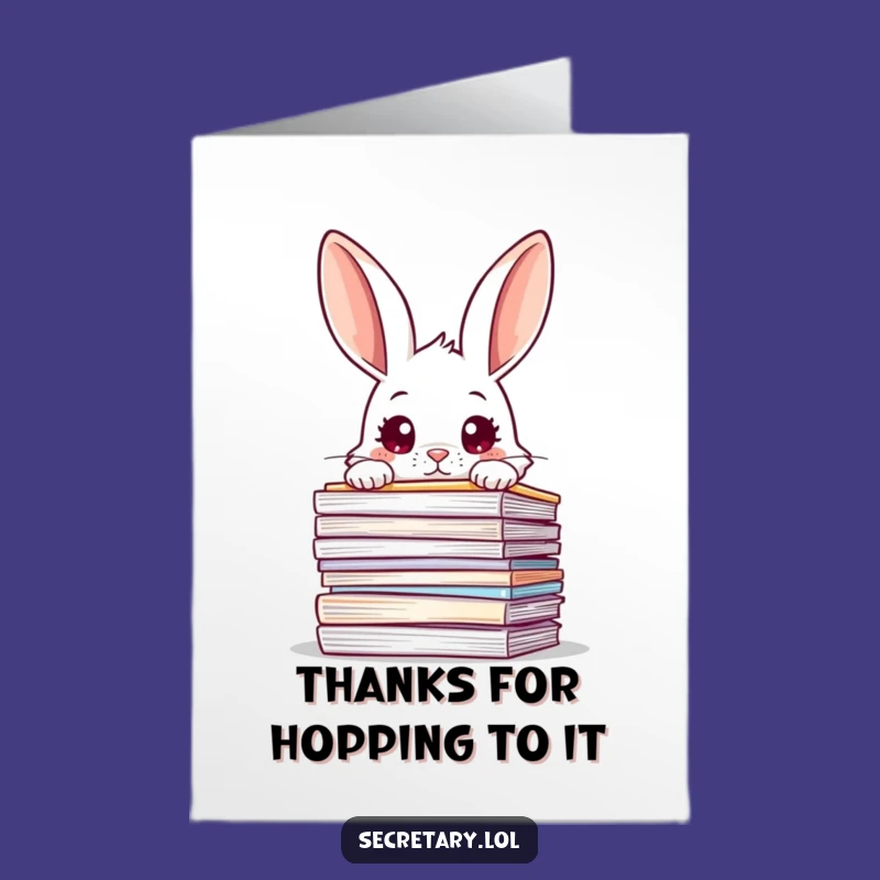 Free Printable Thank You Card: Curious Rabbit Overwhelmed, Gratitude Peak!