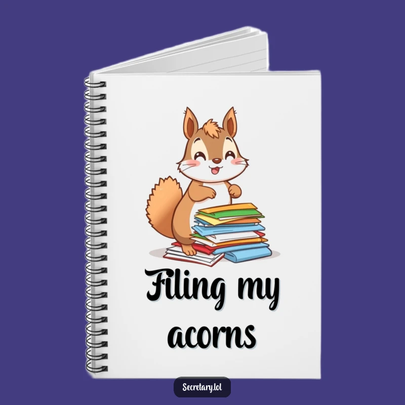Funny Squirrel Notebook: Enthusiastic Organizer Journal - Hilarious Work Accessory Gift