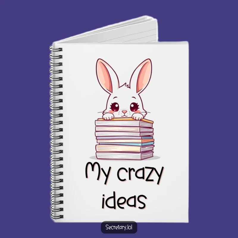 Funny Rabbit Notebook: Curious Overwhelmed Rabbit Journal - Hilarious Office Gift