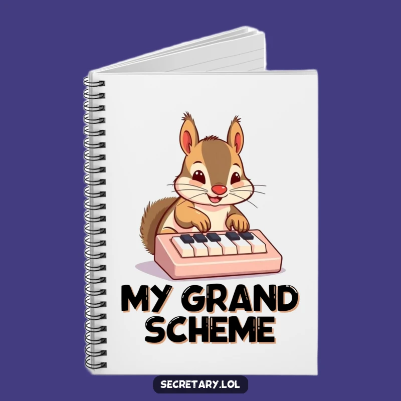 Funny Squirrel Keyboard Notebook: Hilarious Journal for Coders and Dreamers
